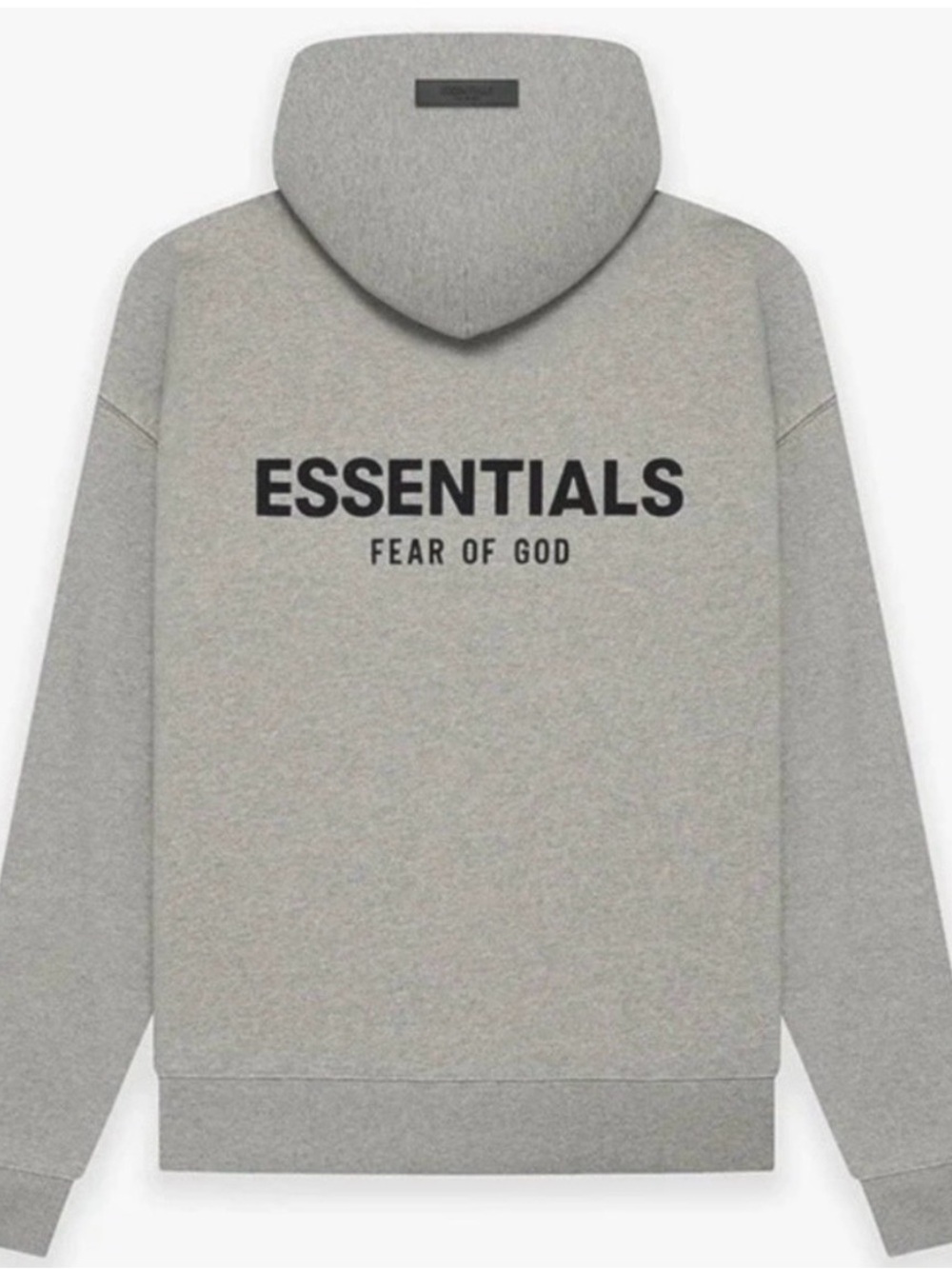 Fear of God Essentials Heather Grey Logo Hoodie